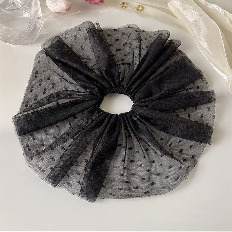 Large Lace Hair Ties Mesh Hair Tie Scrunchies Wedding Hair Accessories