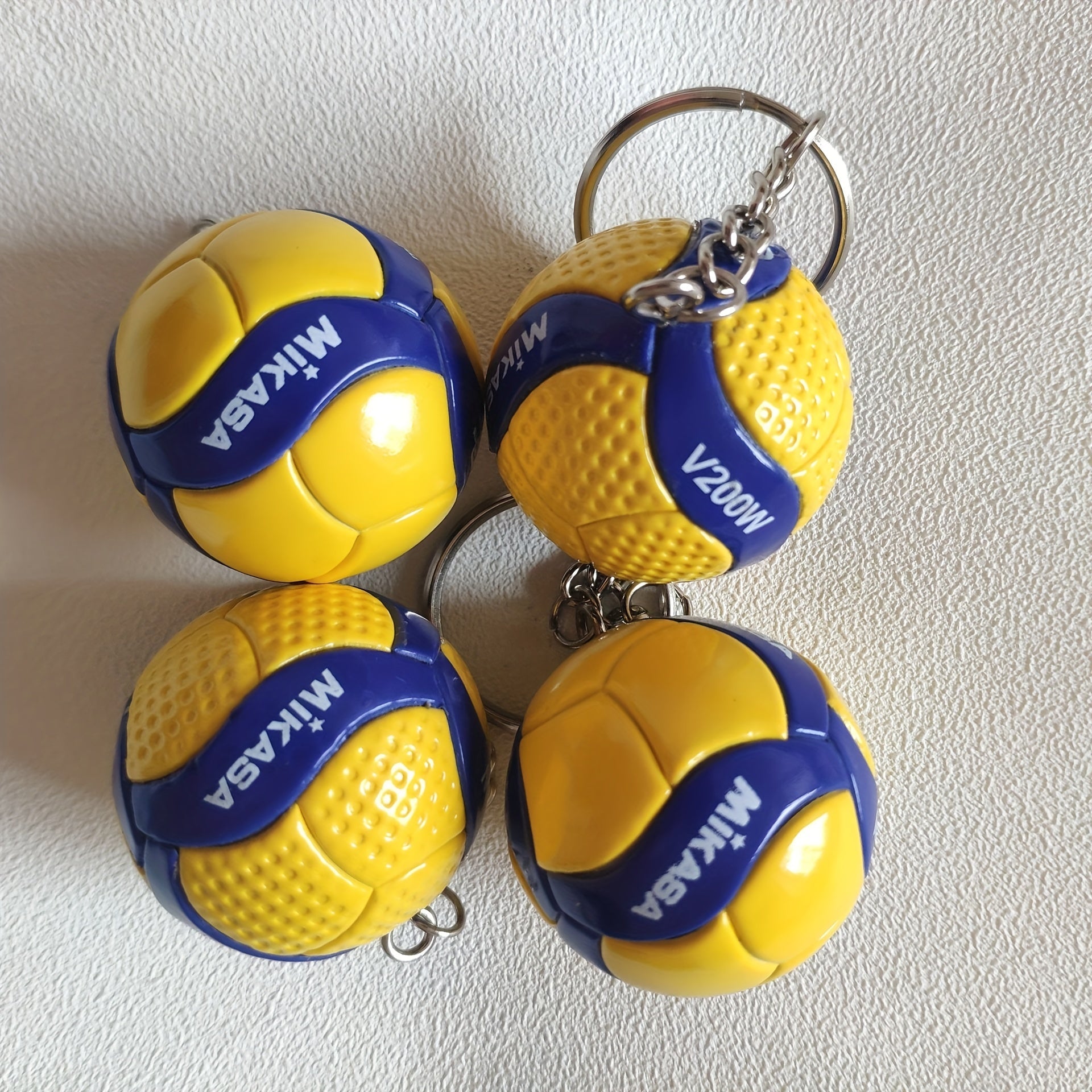Mini Volleyball Keychain Sports Key Ring Purse Bag Backpack Car Key Charm