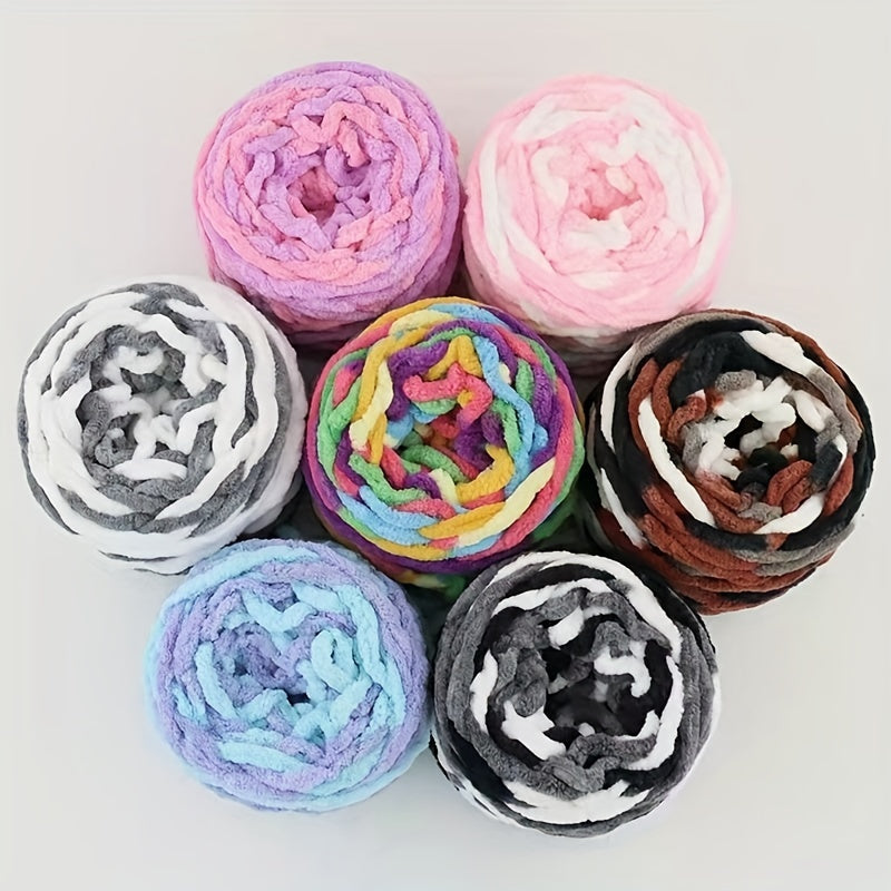 Hand Woven Ice Chunky Yarn Hook Shoe Seat Cushion Diy Woven Scarf
