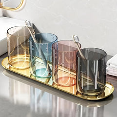2pcs Mouthwash Toothbrush Cup Holder Dental Cup