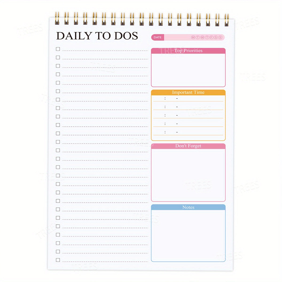52-sheets To Do List Notepad Daily Planner Tear Off Notebook