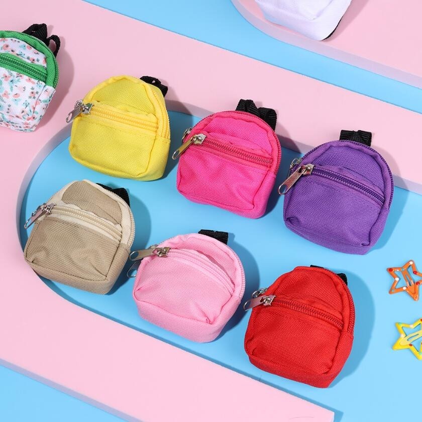 1:6 BJD Doll Mini School Bag Backpack Doll House Decoration Toy Accessories