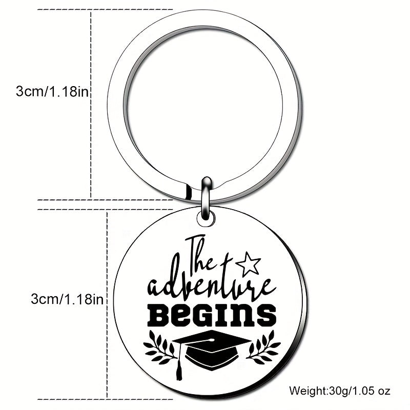 Graduation Keychain For Him Her Inspirational Key Chain Gift