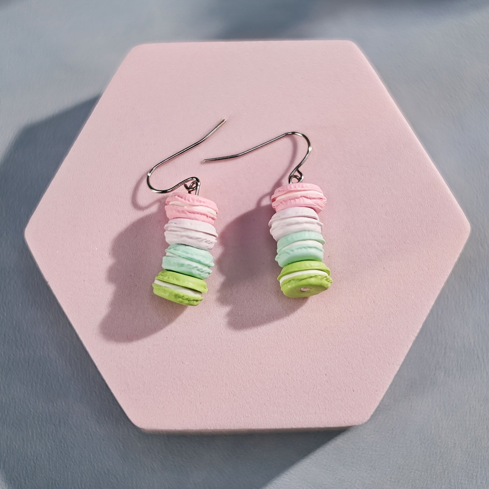 Cute Multicolored Macaroon Stack Earrings for Girls