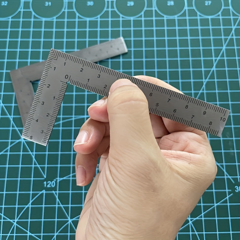 1pc Mini L shaped Square Portable Ruler Industrial Measuring Tool