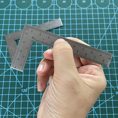 1pc Mini L shaped Square Portable Ruler Industrial Measuring Tool