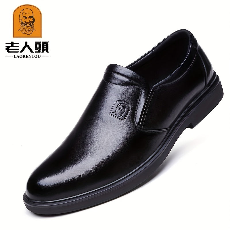 LAORENTOU Men's Leather Loafer Shoes Lightweight Dress Shoes
