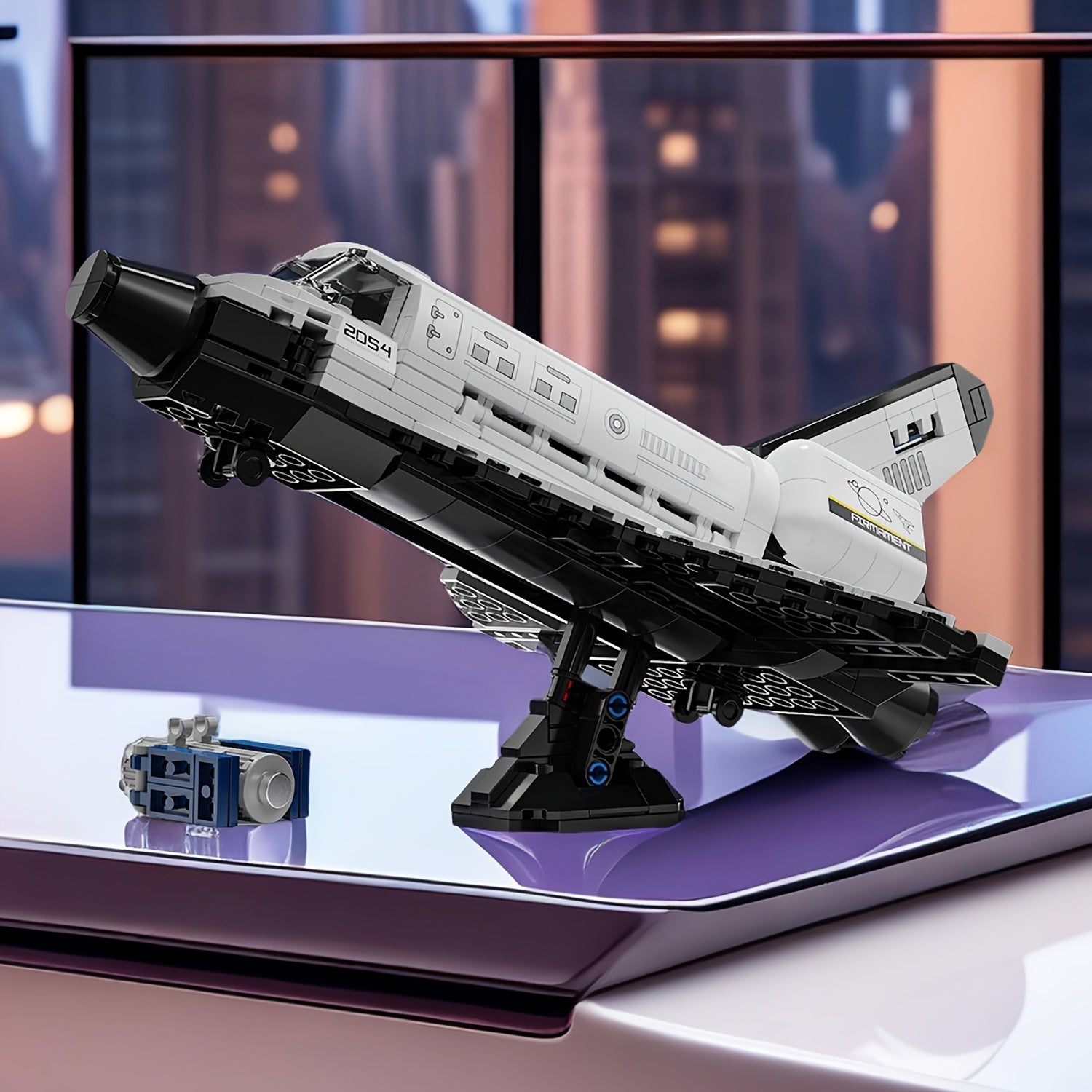 536pc Space Shuttle Building Block Toy Set Educational Fun Creative Desktop