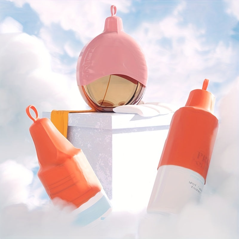 3pcs Silicone Bottles Leak Proof Shower Cover Travel Body Wash Accessories