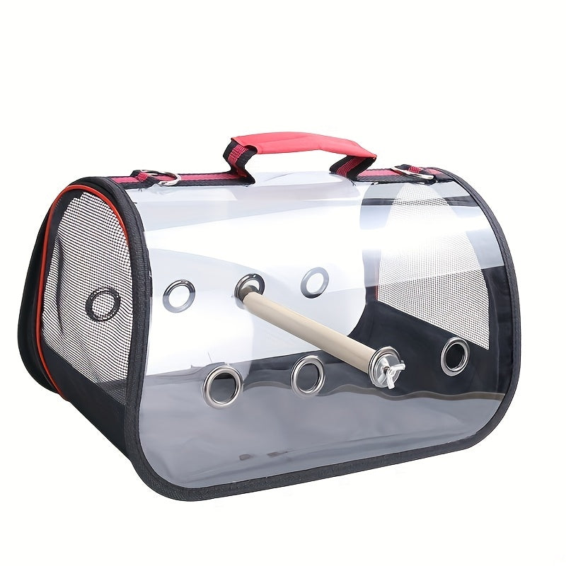 Portable Pet Carrier Parrot Travel Bag With Perch For Small Animals
