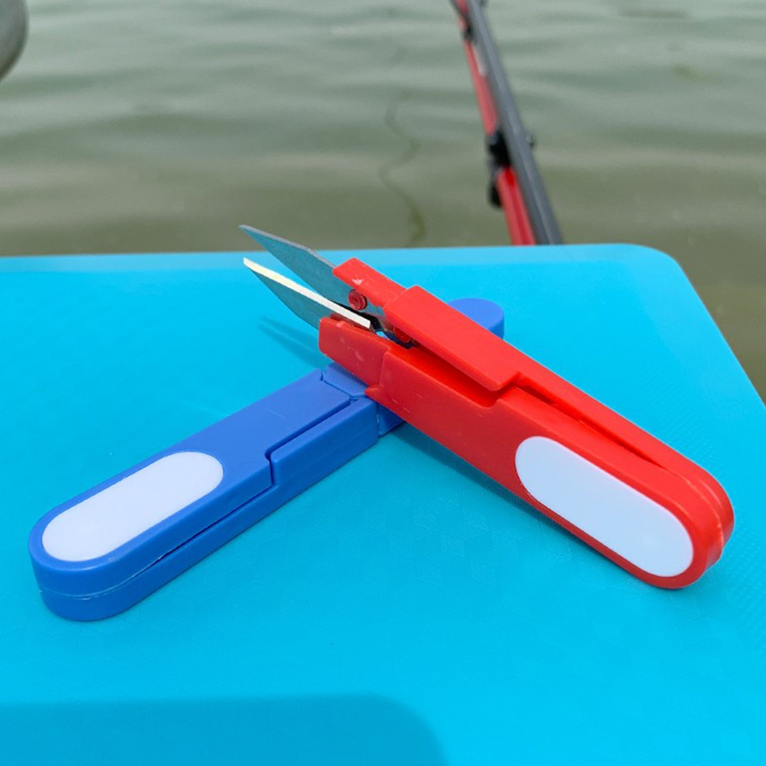 Portable Fishing Scissors Mini Sewing Scissors Plastic Handle
