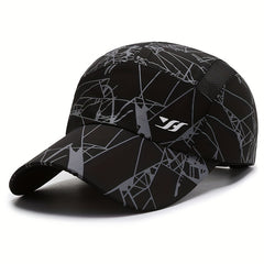 Quick Drying Graffiti Baseball Cap Solid Print Sports Sun Hat