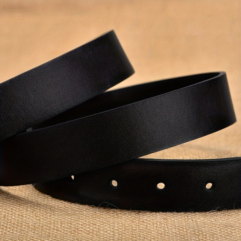 Men's PU Leather Buckle Belt Business Casual Decorative Belt