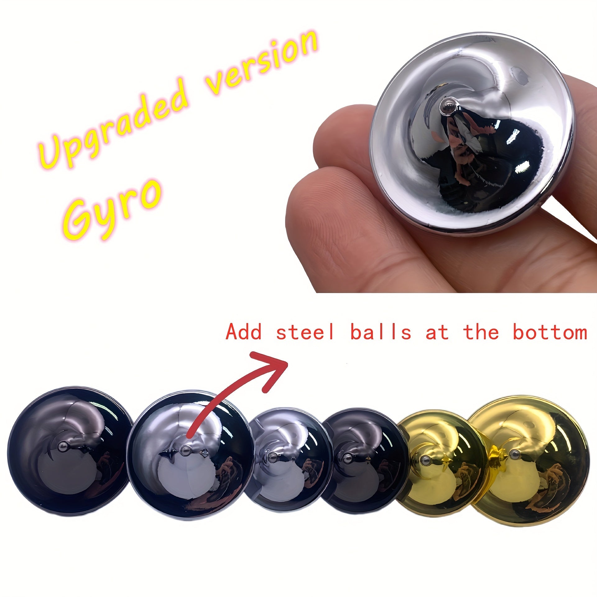 3 Pack Upgraded Dream Spinner Gyroscopes Steel Ball Zinc Alloy