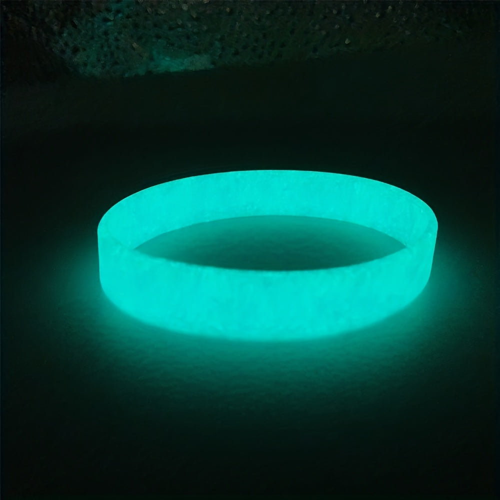 Luminous Silicone Bracelet Glow In Night Rubber Sport Wristband