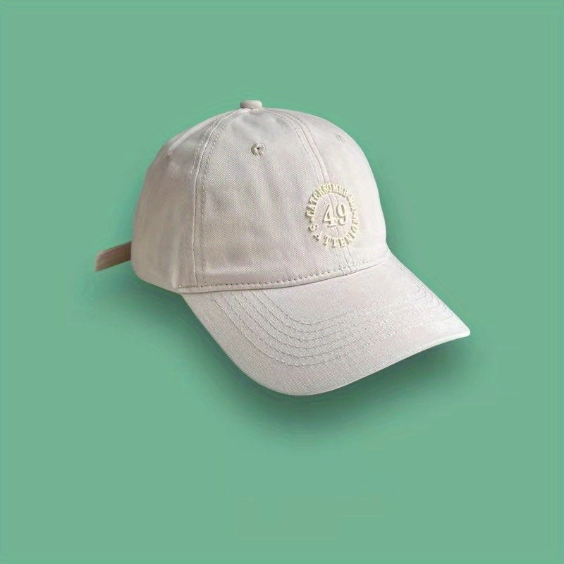 Solid Patch Baseball Cap Sunscreen Dad Hats Casual Dad Hats