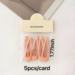Candy Hair Clip Solid Color Hair Accessories
