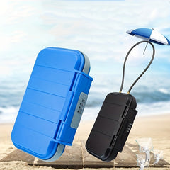 Portable Beach Password Box Waterproof Storage Organizer Case