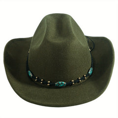 Wool Cowboy Hat Solid Sheep Felt Hat