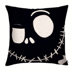 Halloween Cotton Linen Square Throw Pillow Case Decorative Cushion Cover