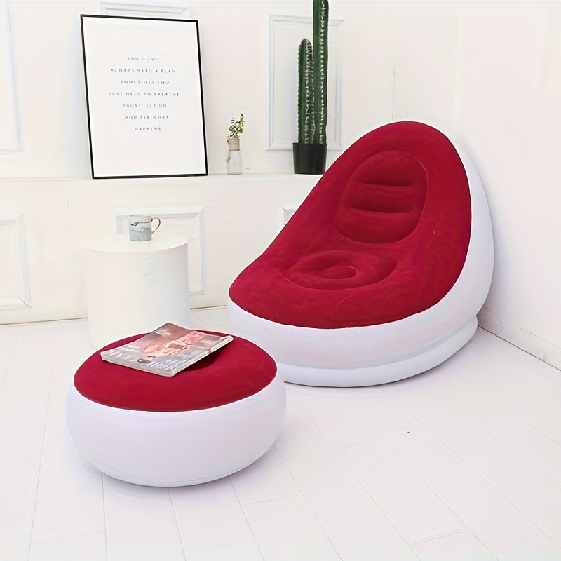 Inflatable Cushion Sofa Air Lounge Chair Bed Lazy Person Chair
