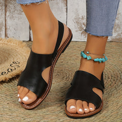 Women's Flat Sandals Open Toe Slip On Slingback Beach Sandals