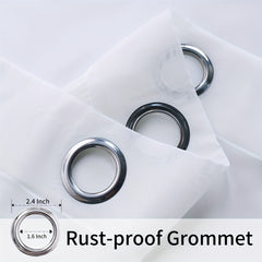 Lightweight Voile Sheer Curtains Grommet Top Light Filtering Curtains