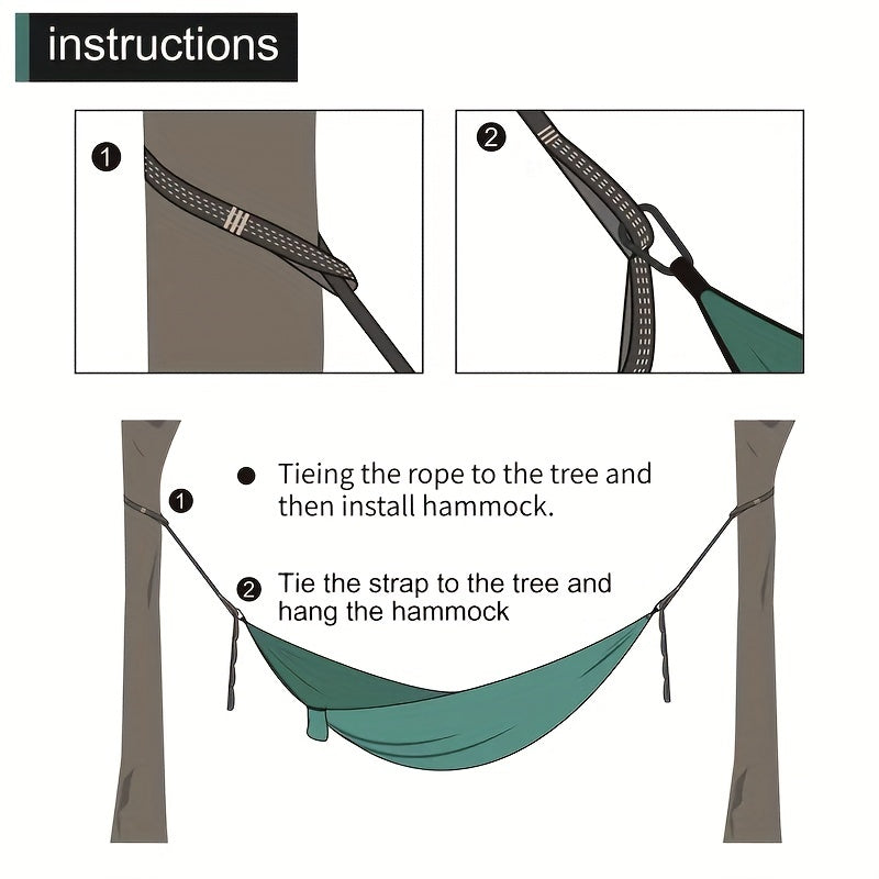 2pcs Heavy Duty Hammock Straps for Camping and Swing Hanging