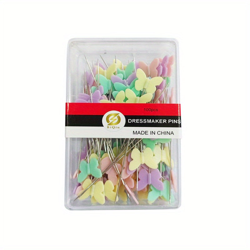100pcs Sewing Patchwork Pins 4 Patterns Hand Stitched Pin Quilting Tool