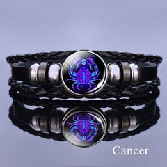 12 Constellation Luminous Bracelet Layer Woven Bracelet
