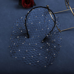 Wedding Face Veil Hairband Bride Headpiece Dramatic Effect Formal Events