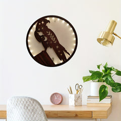 LED Eagle Shaped Wooden Hanging Lamp