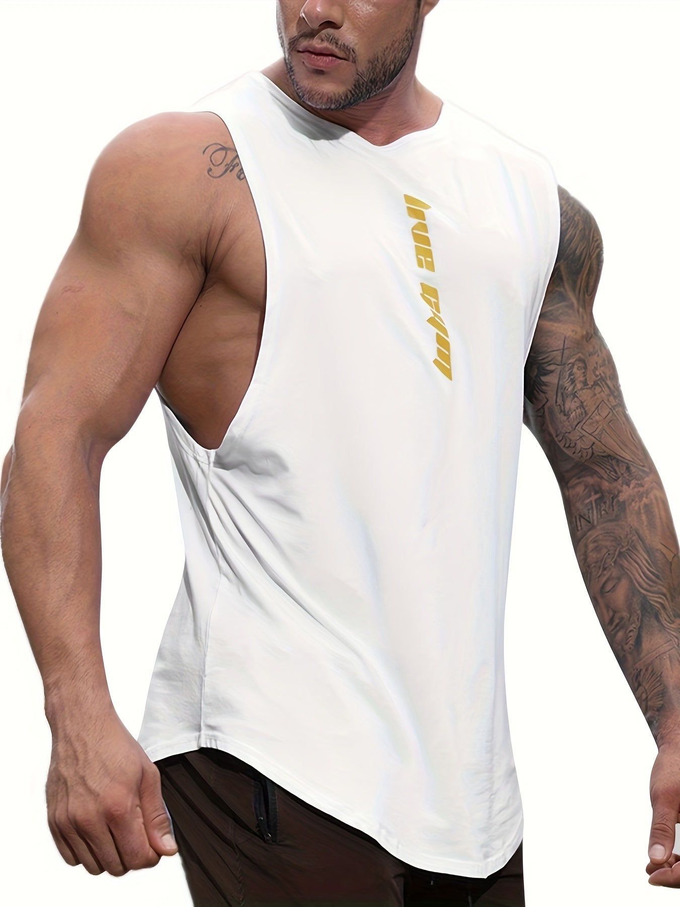 Men's Quick Dry Sleeveless Tank Top for Gym Training