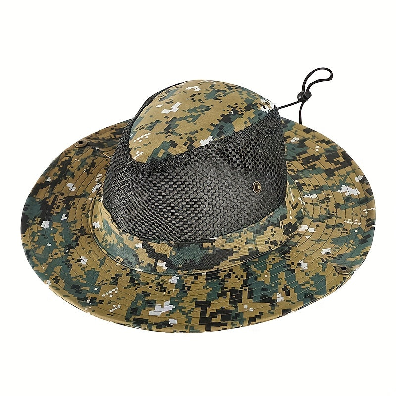 Camouflage Fishing Hat Sun Protection Bucket Hat for Outdoor Activities