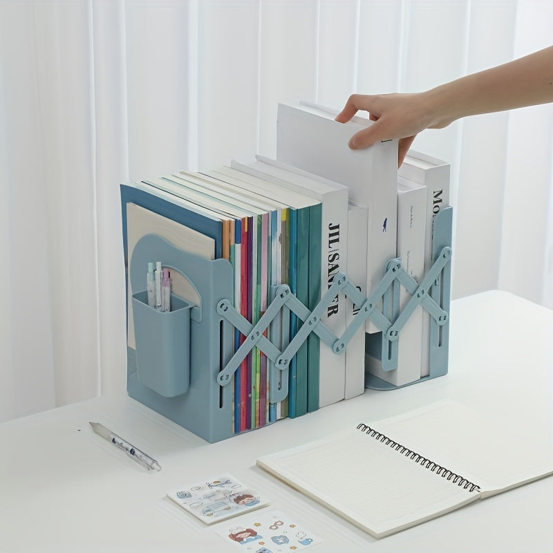 Retractable Bookshelf for Students, Desktop Bookcase, Folding Style, Tibetan
