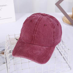 Soft Washed Retro Baseball Cap Vintage Style Denim Sun Hat