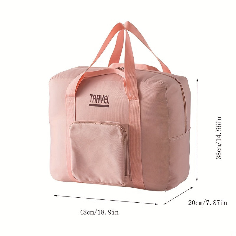 Large Capacity Travel Duffle Bag Foldable Weekender Luggage Bag