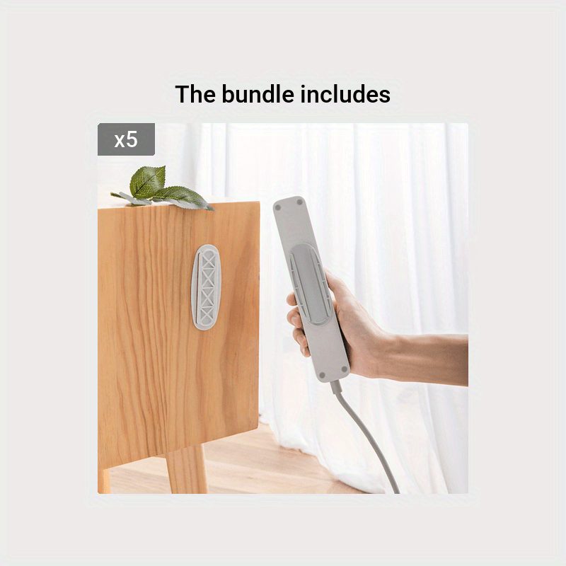 Self Adhesive Wall Mounted Power Outlet Holder No Punching Required