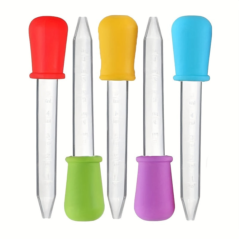 5pcs 5ml Liquid Droppers with Bulb Tip for Candy Mold