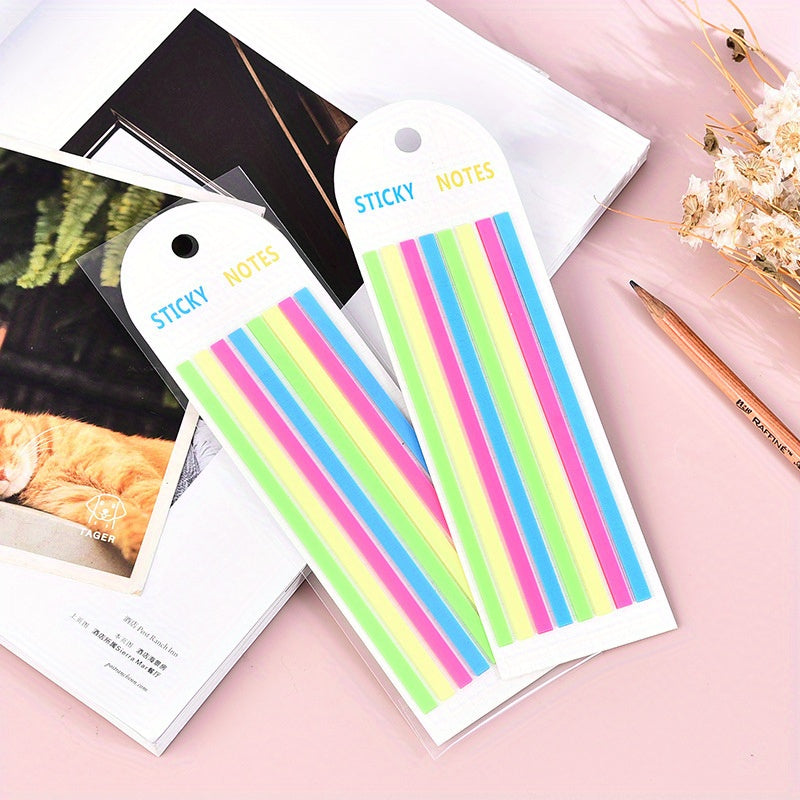 160pcs Transparent Sticky Neon Highlighter Tabs for Annotating Books