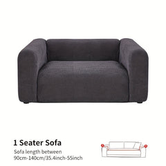 Soft & Elastic Sofa Slipcover Solid Non-slip Furniture Protector
