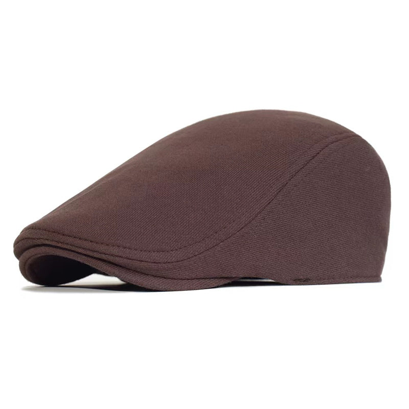 Men's Cotton Peaked Cap Solid Color