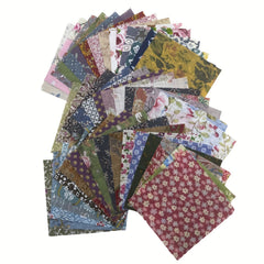 50pcs Dark Cotton Fabric Quilting Set for Clothing Sewing