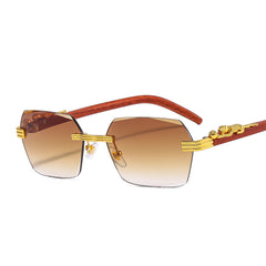 Casual Rimless Small Square Sunglasses