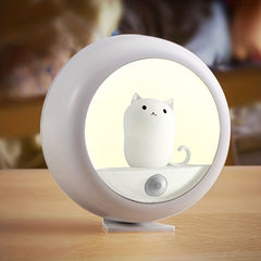 Cat Smart Motion Sensor LED Night Light, USB Rechargeable