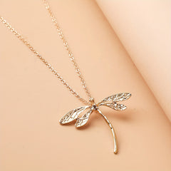 Dragonfly Necklace Natural Insect Pendant Gift For Girlfriend Mother