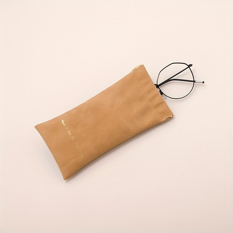 Velvet Glasses Bag Automatic Closure Sunglasses Pouch