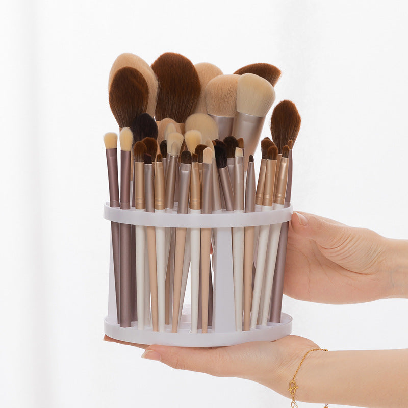 Makeup Brush & Lipstick Holder Bathroom Organizer