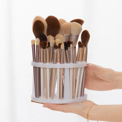 Makeup Brush & Lipstick Holder Bathroom Organizer