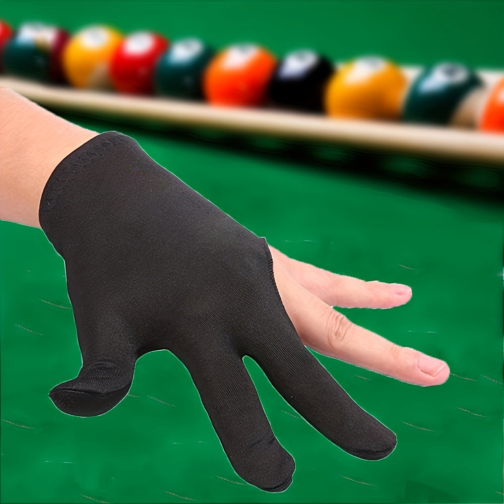 3 Finger Billiard Gloves Snooker Pool Left/Right Hand One Size Fits All